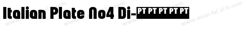 Italian Plate No4 Di字体转换